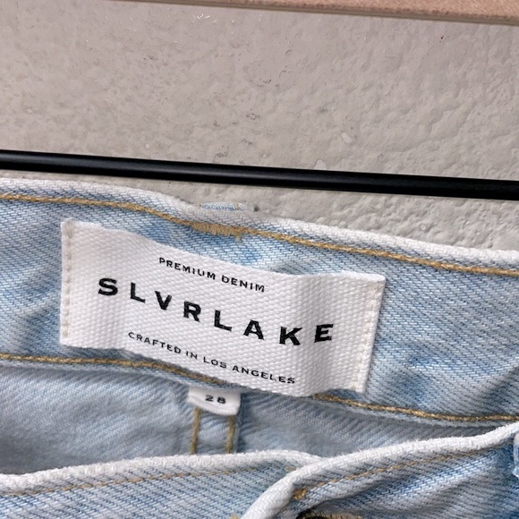 NWT SLVRLAKE Virginia Slim Jeans in Love Song - Picture 7 of 12
